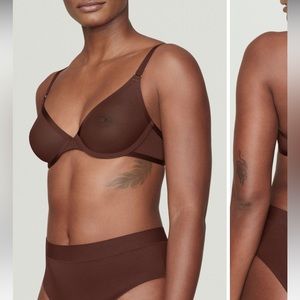 CUUP Plunge bra in Espresso